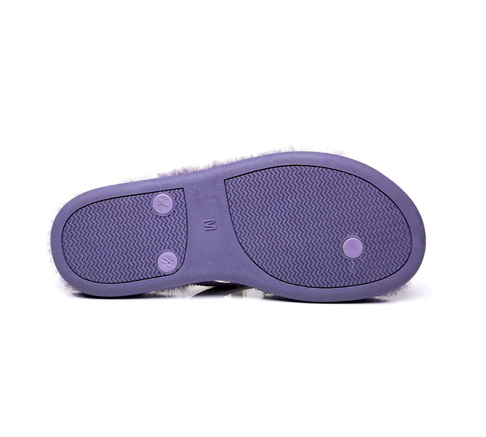 UGG Australian Shepherd® Fluffy Thong Sigma - Sandals - Grey - AU Ladies 5/6 / AU Men 3/4 / EU 36/37 - Uggoutlet