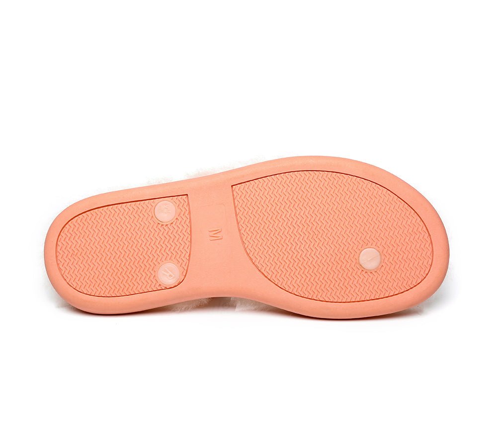 UGG Australian Shepherd® Fluffy Thong Sigma - Sandals - Grey - AU Ladies 5/6 / AU Men 3/4 / EU 36/37 - Uggoutlet