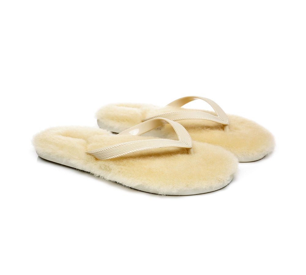 UGG Australian Shepherd® Fluffy Thong Sigma - Sandals - Grey - AU Ladies 5/6 / AU Men 3/4 / EU 36/37 - Uggoutlet
