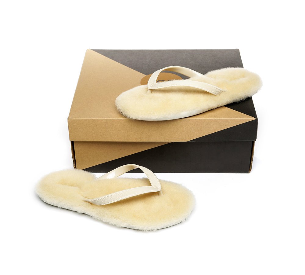 UGG Australian Shepherd® Fluffy Thong Sigma - Sandals - Grey - AU Ladies 5/6 / AU Men 3/4 / EU 36/37 - Uggoutlet