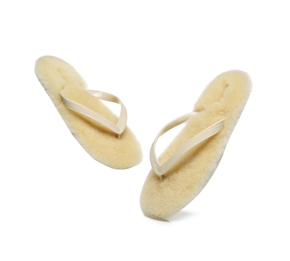 UGG Australian Shepherd® Fluffy Thong Sigma - Sandals - Grey - AU Ladies 5/6 / AU Men 3/4 / EU 36/37 - Uggoutlet