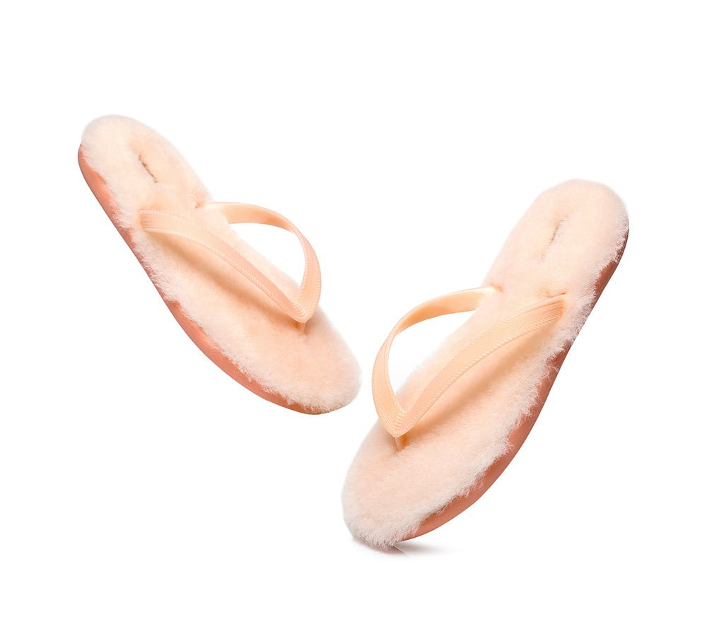 UGG Australian Shepherd® Fluffy Thong Sigma - Sandals - Grey - AU Ladies 5/6 / AU Men 3/4 / EU 36/37 - Uggoutlet