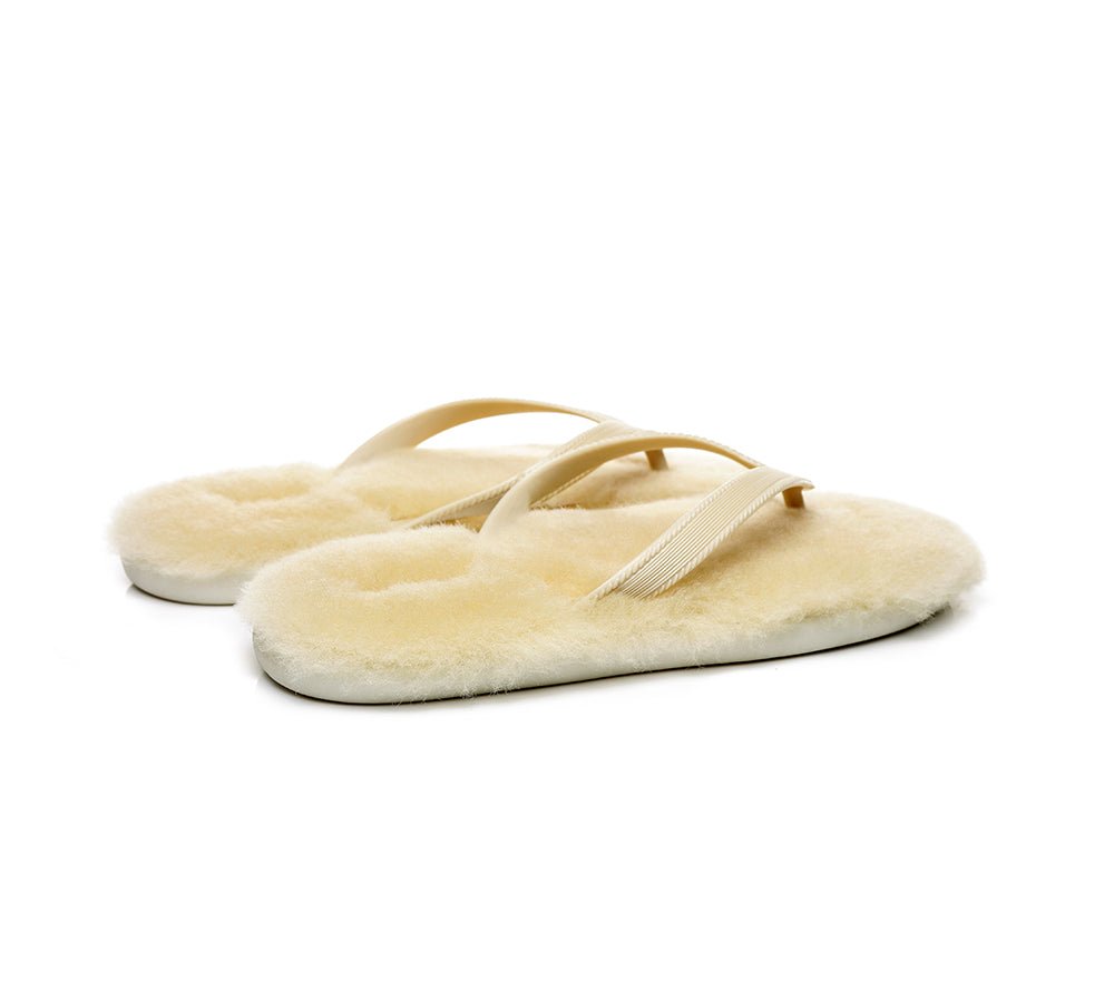 UGG Australian Shepherd® Fluffy Thong Sigma - Sandals - Grey - AU Ladies 5/6 / AU Men 3/4 / EU 36/37 - Uggoutlet