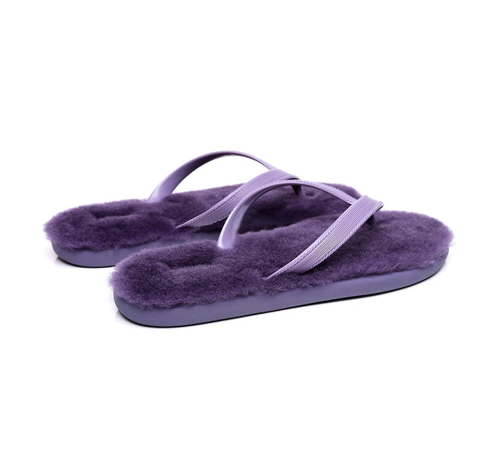 UGG Australian Shepherd® Fluffy Thong Sigma - Sandals - Grey - AU Ladies 5/6 / AU Men 3/4 / EU 36/37 - Uggoutlet