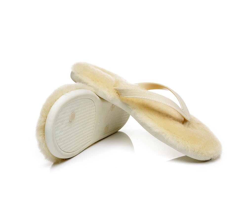 UGG Australian Shepherd® Fluffy Thong Sigma - Sandals - Grey - AU Ladies 5/6 / AU Men 3/4 / EU 36/37 - Uggoutlet