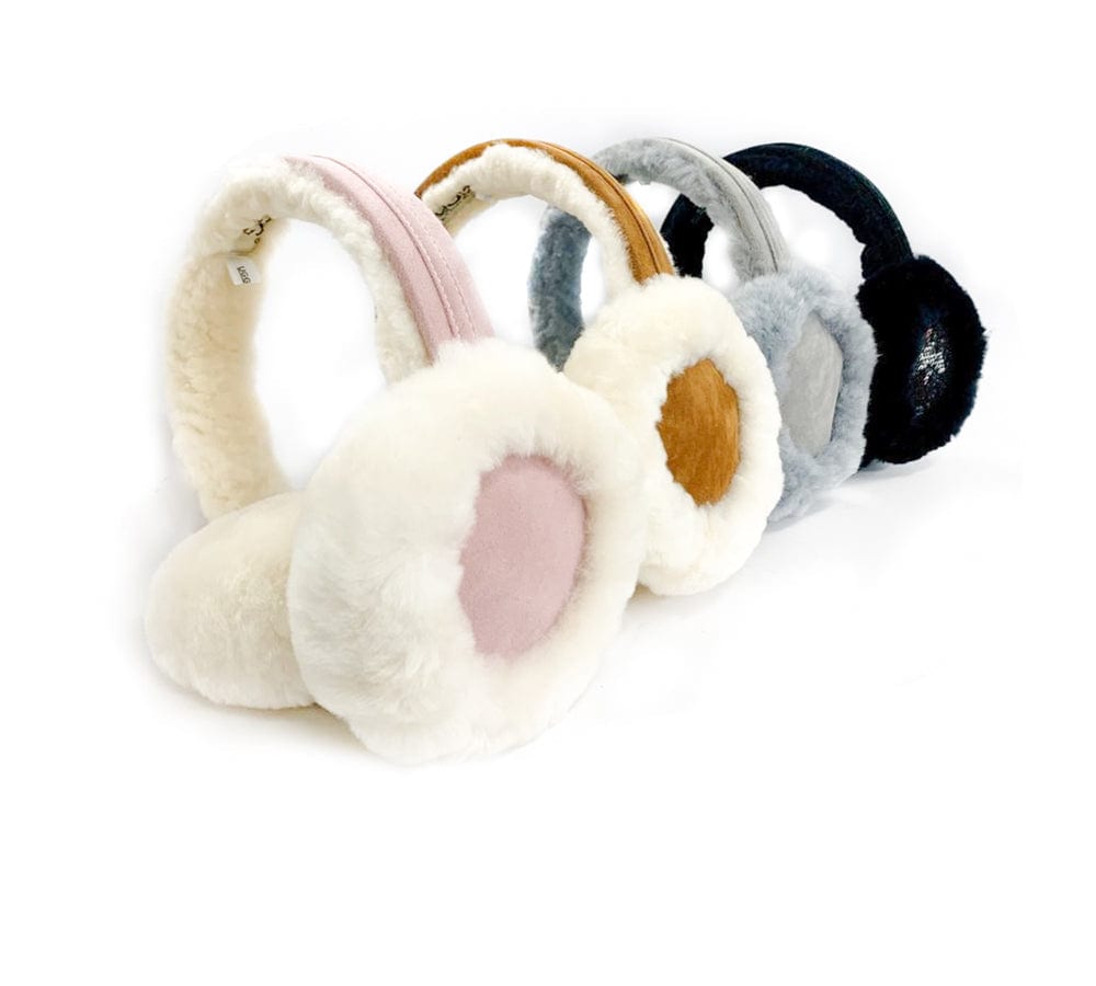 UGG Australian Shepherd® Merino Wool Women Fashion Winter Earmuffs - Eramuff - Chestnut - Uggoutlet