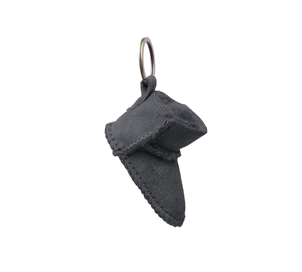 UGG Boot Sheepskin Wool Bootie Keyring - keyring - Grey - One Size - Uggoutlet