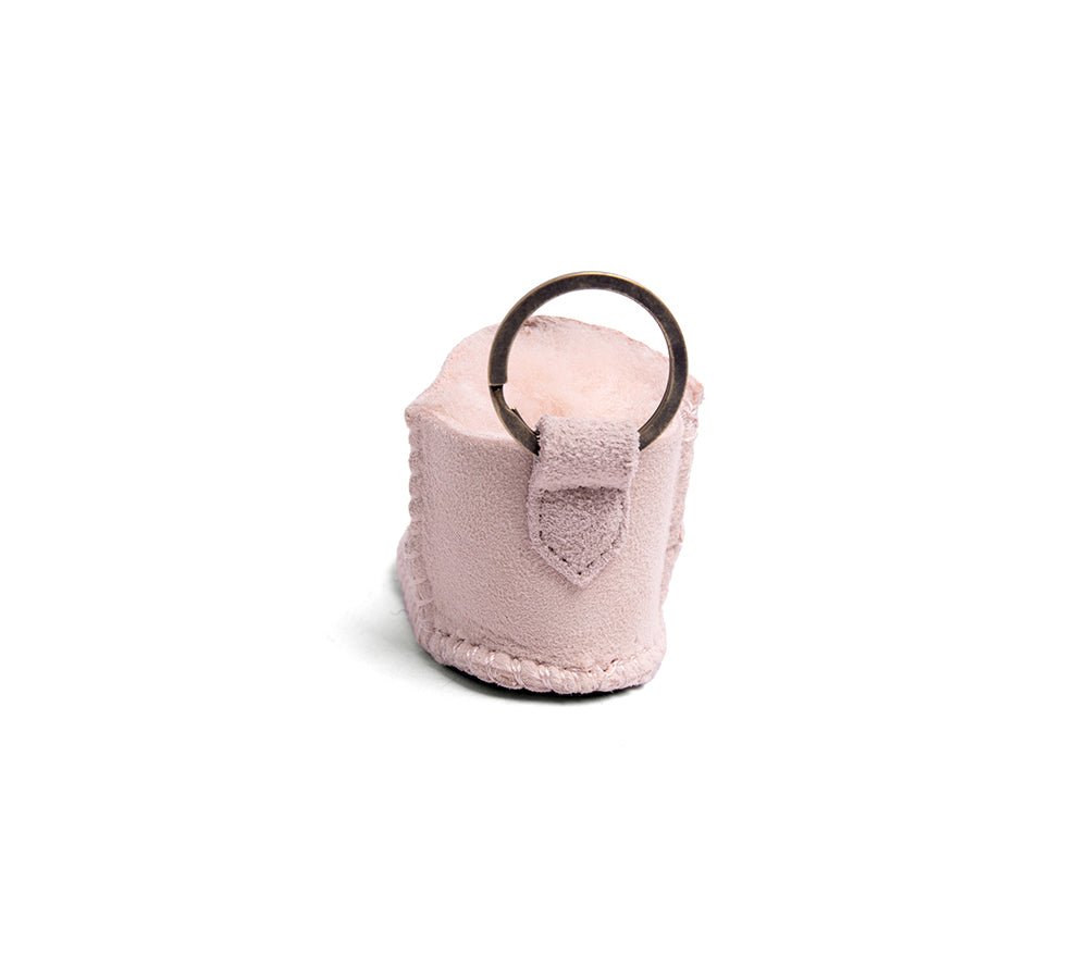 UGG Boot Sheepskin Wool Bootie Keyring - keyring - Pink - One Size - Uggoutlet