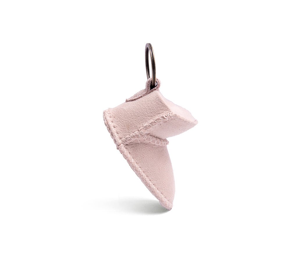 UGG Boot Sheepskin Wool Bootie Keyring - keyring - Pink - One Size - Uggoutlet
