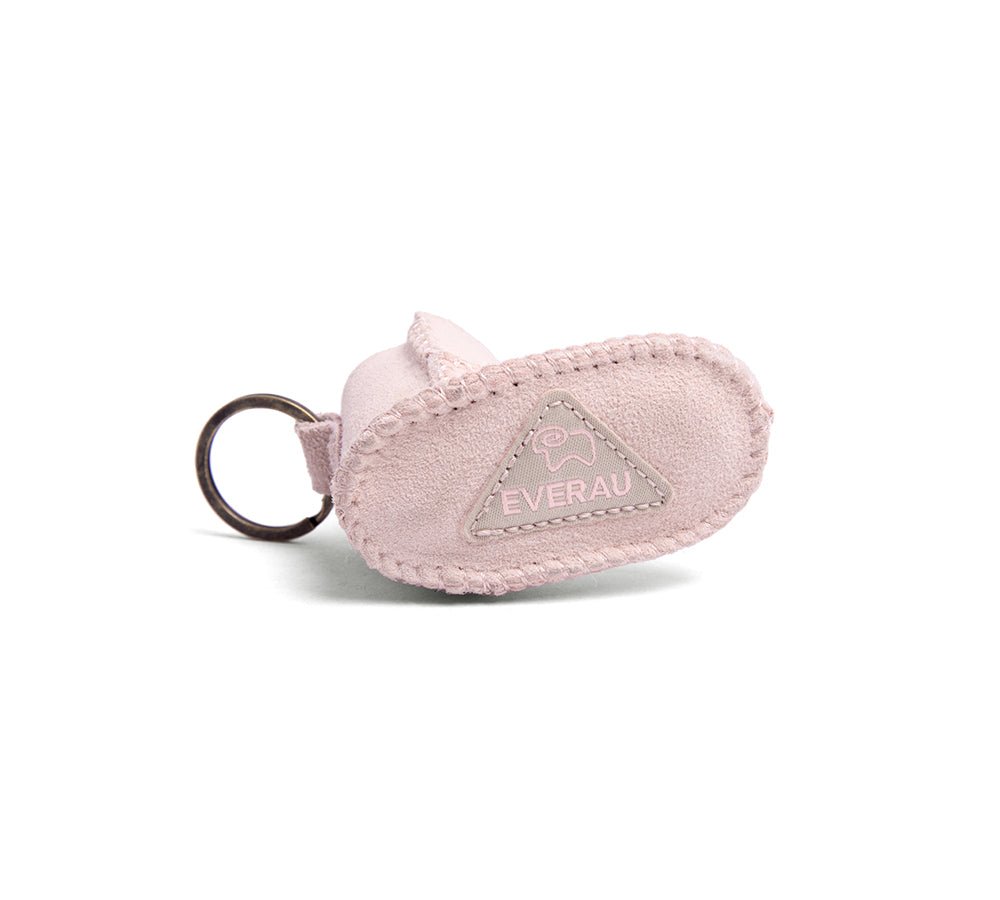 UGG Boot Sheepskin Wool Bootie Keyring - keyring - Pink - One Size - Uggoutlet