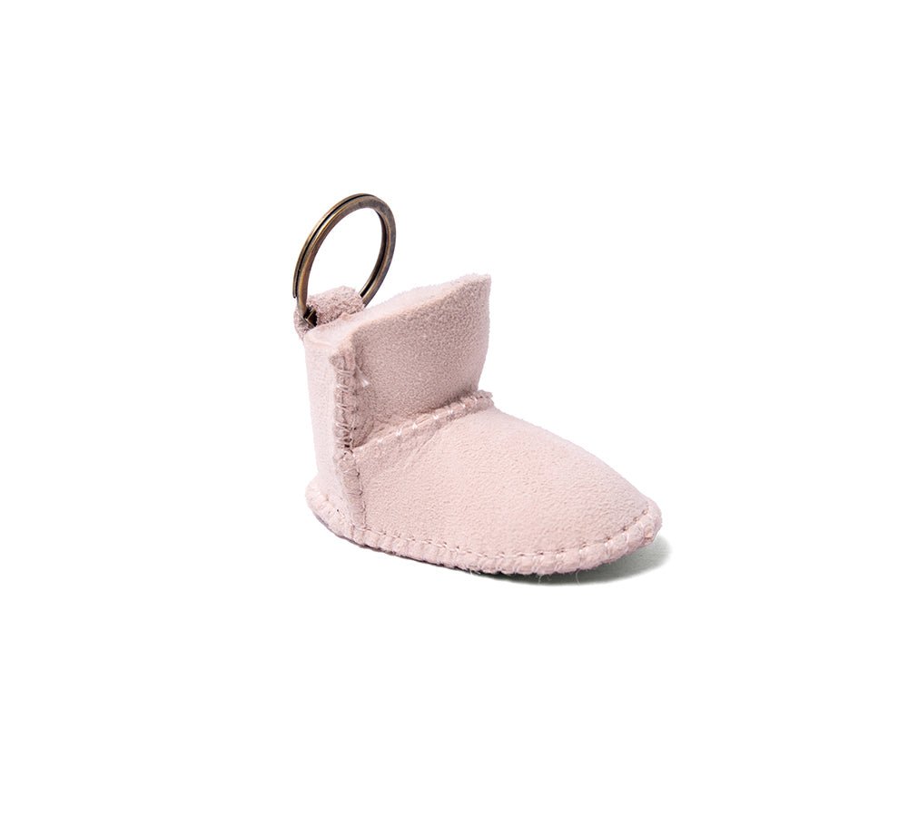 UGG Boot Sheepskin Wool Bootie Keyring - keyring - Pink - One Size - Uggoutlet