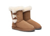 UGG Boots - AS UGG Women Short Boots Talia Sheepskin Horn Toggle Closure