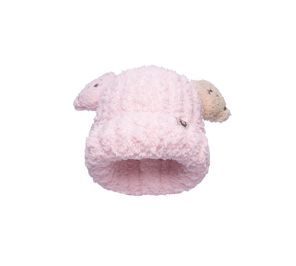 UGG Boots - Baby Booties Gift Set With Shearling Bear Beanie And Scarf