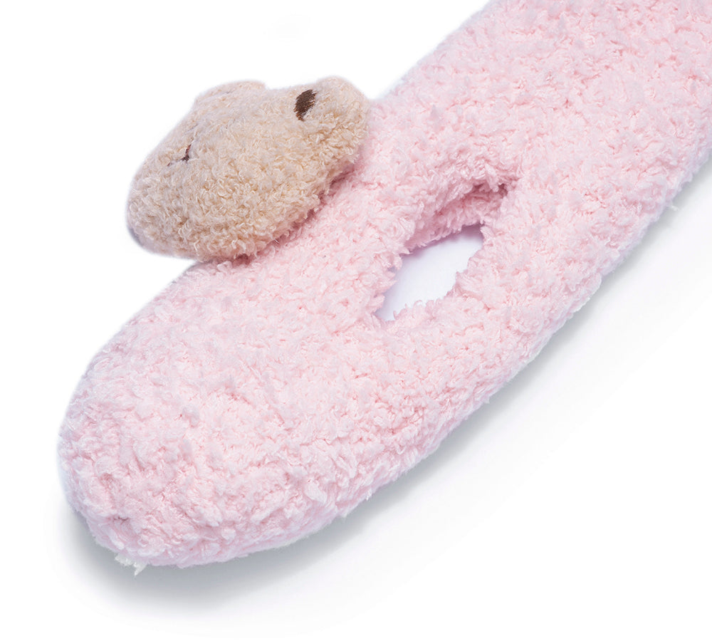 UGG Boots - Baby Booties Gift Set With Shearling Bear Beanie And Scarf