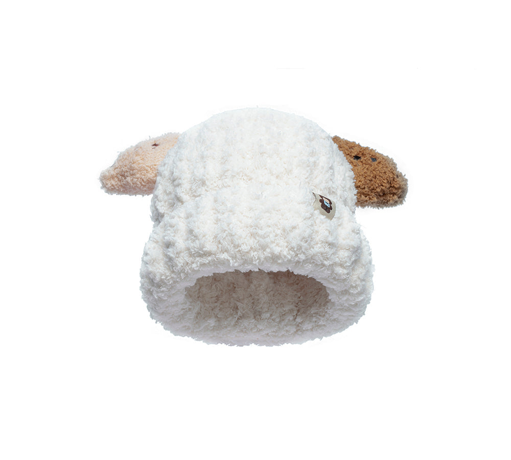 UGG Boots - Baby Booties Gift Set With Shearling Bear Beanie And Scarf