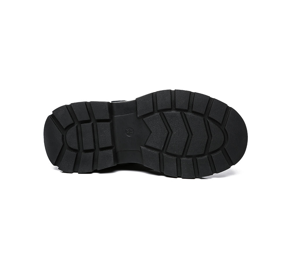 UGG Boots - Chris Kids Leather School Shoes With Removable Insole