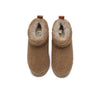 UGG Boots - EVERAU® UGG Sheepskin Wool Plush Ankle Platform Boots Ultra Teddycozy