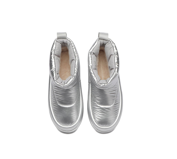 UGG Boots - EVERAU® UGG Women Sheepskin Wool Waterproof Ankle Boots Dobra