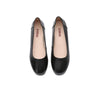 UGG Boots - EVERAU® Women Leather Round Toe Black Work Ballet Flats Fern