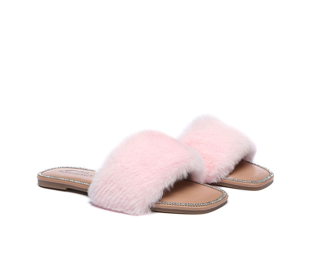 Fuzzy flip flop slippers for womens store