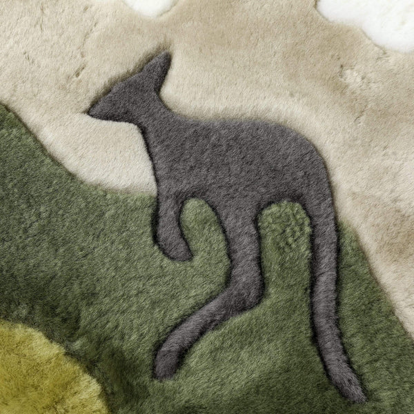 UGG Boots - Kids Koala/Star Moon/Rocket/Chessboard/Kangaroo Graphic Pattern Wool Cushion