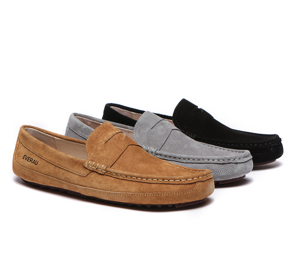 Men Leather Moccasins Casual Loafers Beau – Uggoutlet