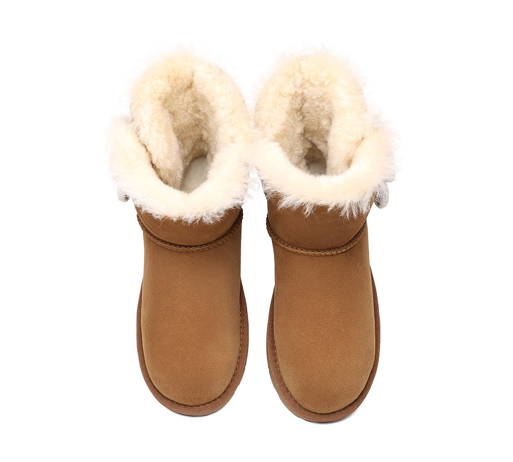 UGG Boots - Mini Sheepskin Twin Button Boots Aspen