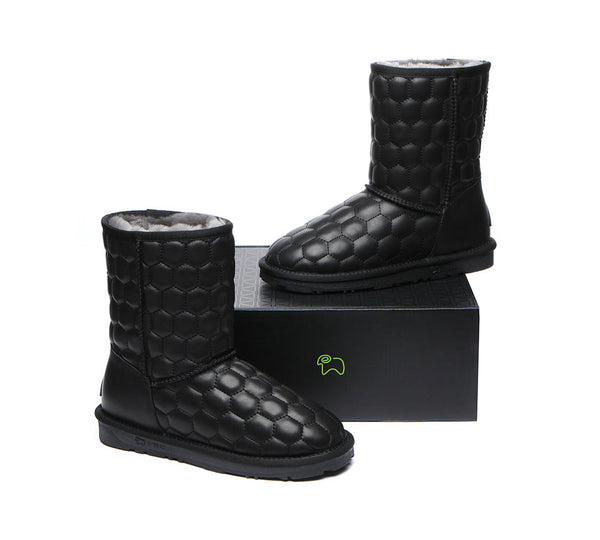 UGG Boots - Nappa Sheepskin Short Boots Women Howey