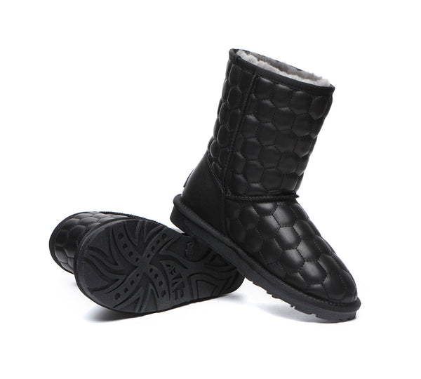 UGG Boots - Nappa Sheepskin Short Boots Women Howey