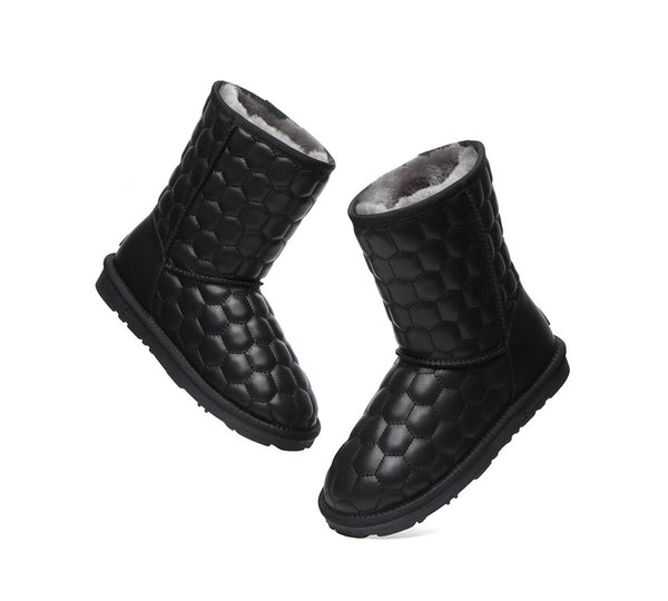 UGG Boots - Nappa Sheepskin Short Boots Women Howey