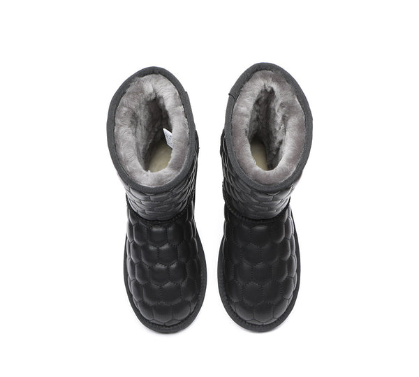 UGG Boots - Nappa Sheepskin Short Boots Women Howey