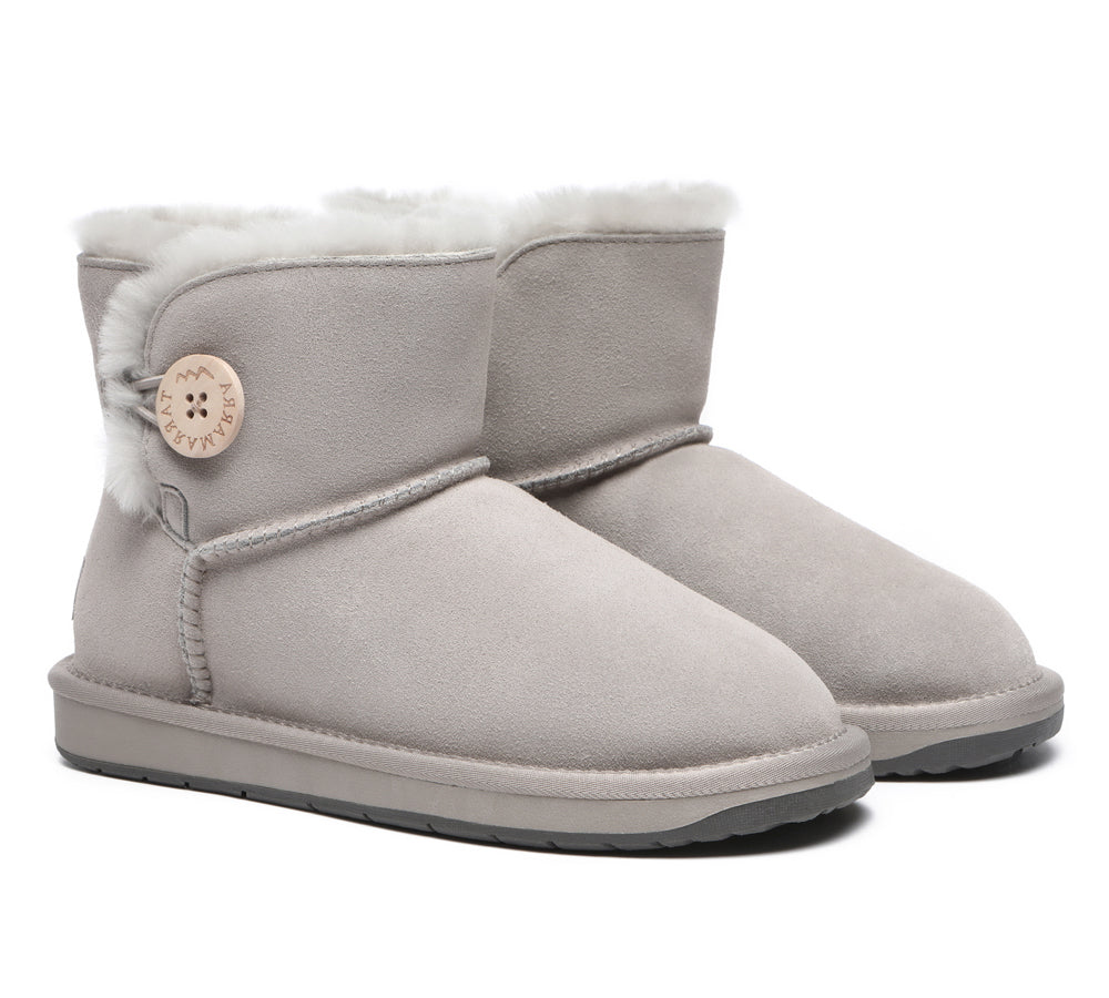 UGG Boots - Premium Australian Sheepskin Boots Unisex Mini Button Plus