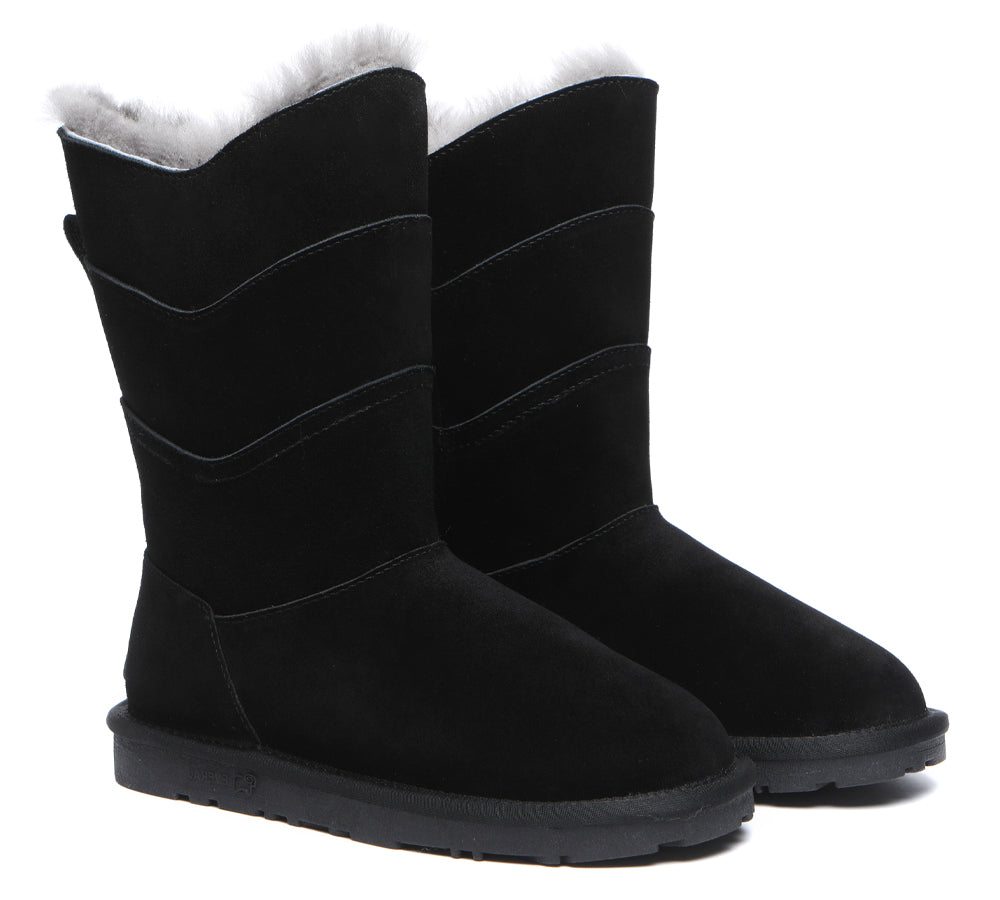 UGG Boots - Premium Australian Sheepskin Tall Boots Women Swanston 3 Panel