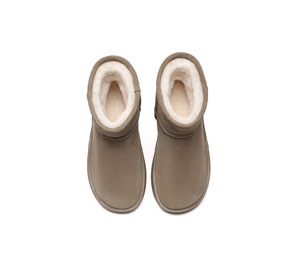 UGG Boots Sheepskin Wool Ankle Chunky Mini Classic Salma - UGG Boots - Caribou - AU Ladies 4 / AU Men 2 / EU 35 - Uggoutlet