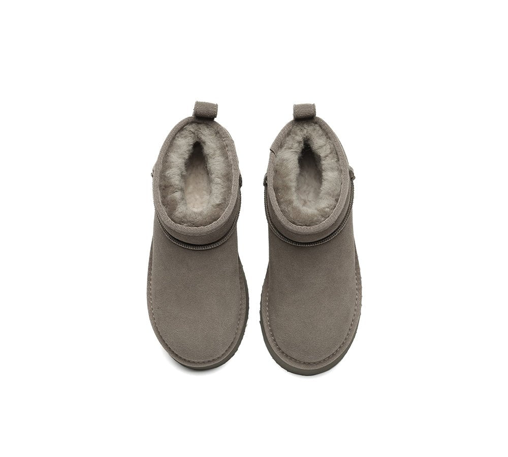 UGG Boots Sheepskin Wool Ankle Chunky Platform Ariel - UGG Boots - Walnut - AU Ladies 4 / AU Men 2 / EU 35 - Uggoutlet