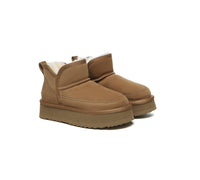 UGG Boots Sheepskin Wool Ankle Platform Vesper - UGG Boots - Chestnut - AU Ladies 4 / AU Men 2 / EU 35 - Uggoutlet