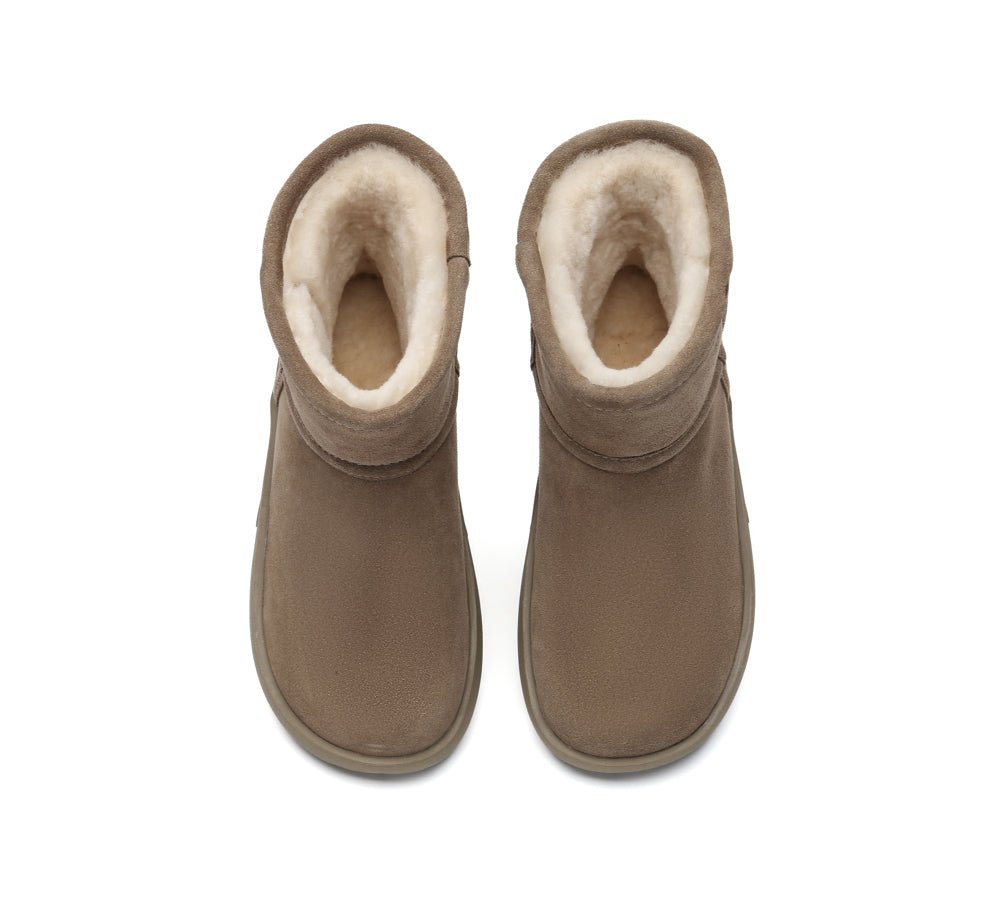 UGG Boots Sheepskin Wool Mid Calf Chunky Short Classic Salma - UGG Boots - Caribou - AU Ladies 4 / AU Men 2 / EU 35 - Uggoutlet