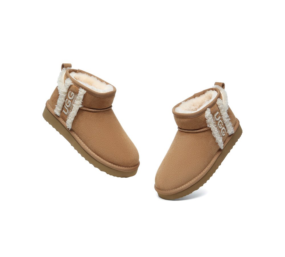UGG Boots Sheepskin Wool Shearling Lined Ankle Ultra Mini Darby - UGG Boots - Chestnut - AU Ladies 4 / AU Men 2 / EU 35 - Uggoutlet