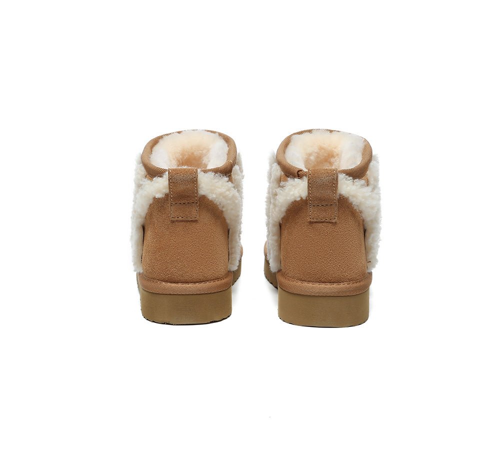 UGG Boots Sheepskin Wool Shearling Lined Ankle Ultra Mini Darby - UGG Boots - Chestnut - AU Ladies 4 / AU Men 2 / EU 35 - Uggoutlet