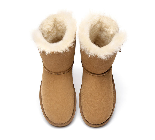 UGG Boots - Sheepskin Zipper Short Women Boots Zipporah