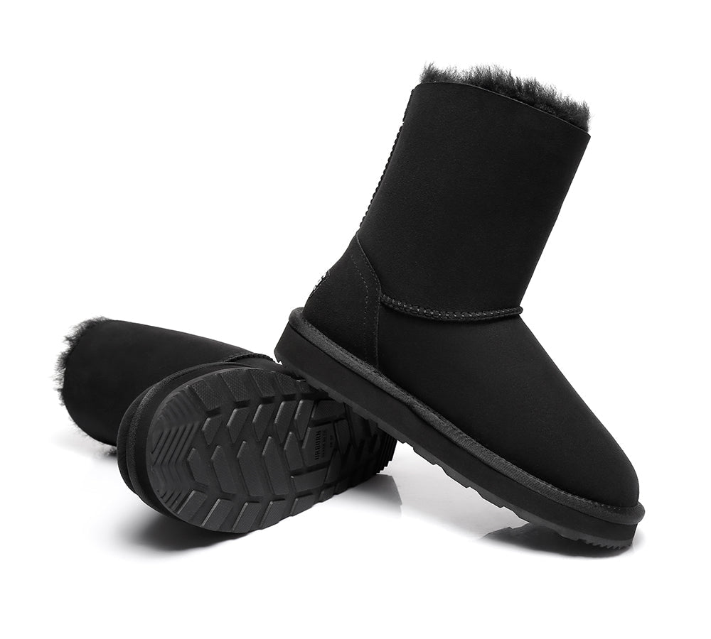 UGG Boots - Sheepskin Zipper Short Women Boots Zipporah