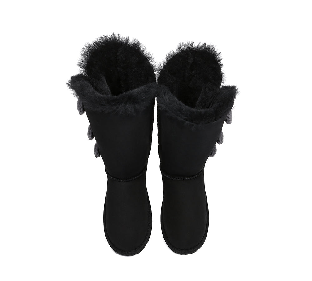 UGG Boots - Tall Triple Button Sheepskin Boots Aspen