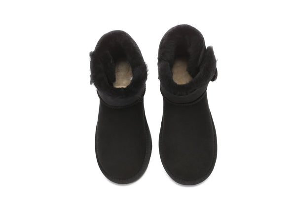 UGG Boots - UGG Boots Australia Premium Double Face Sheepskin Mini Button Boots
