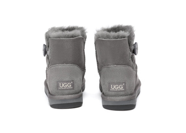 UGG Boots - UGG Boots Australia Premium Double Face Sheepskin Mini Button Boots
