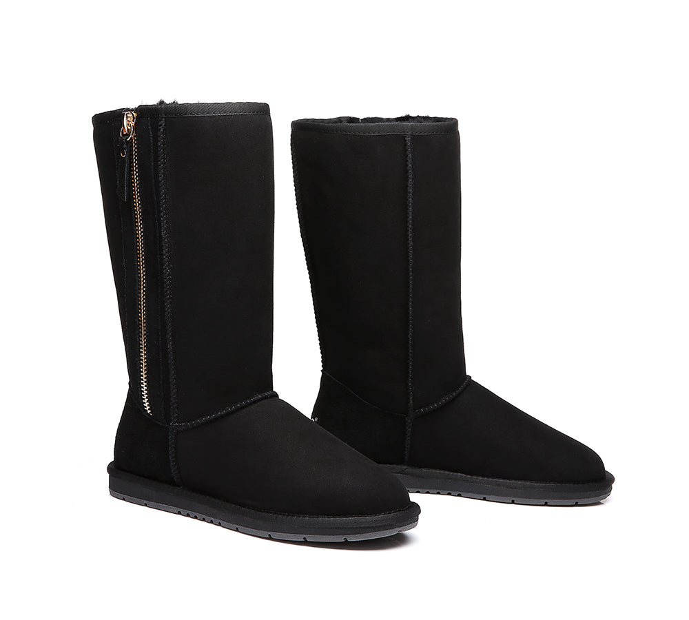 UGG Boots - UGG Boots Australia Premium Double Face Sheepskin Tall Side Zip
