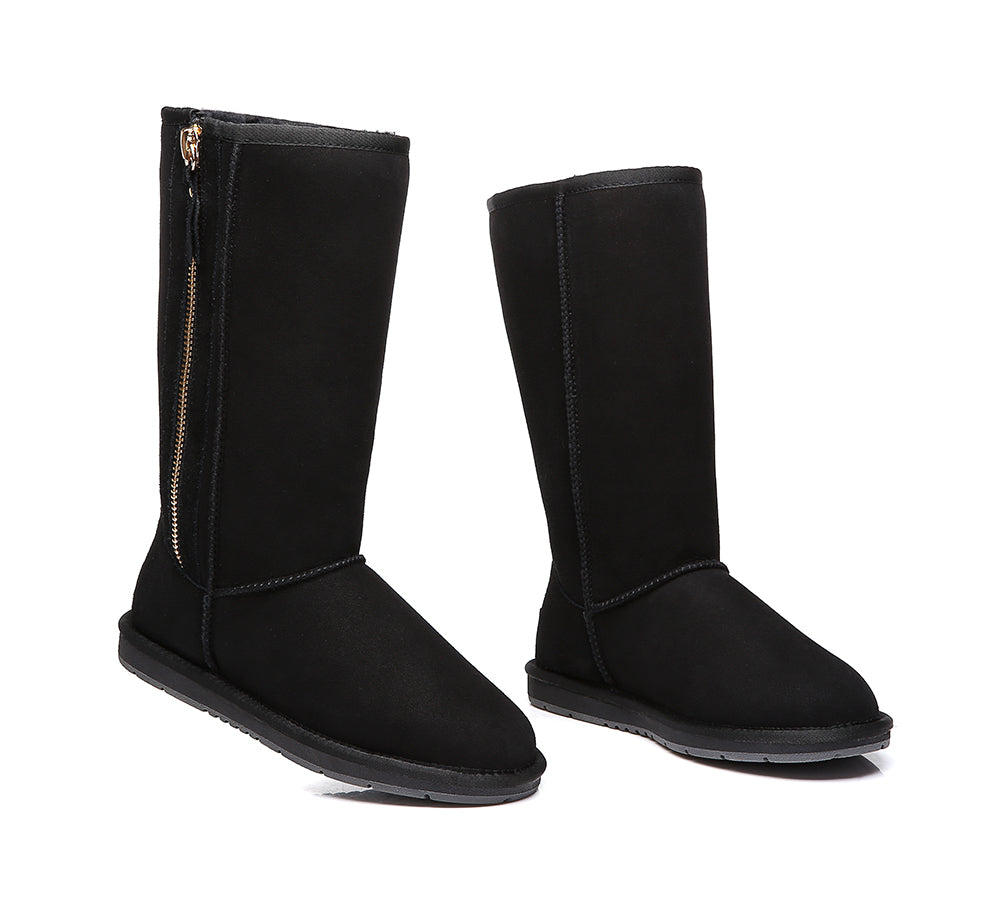 UGG Boots - UGG Boots Australia Premium Double Face Sheepskin Tall Side Zip