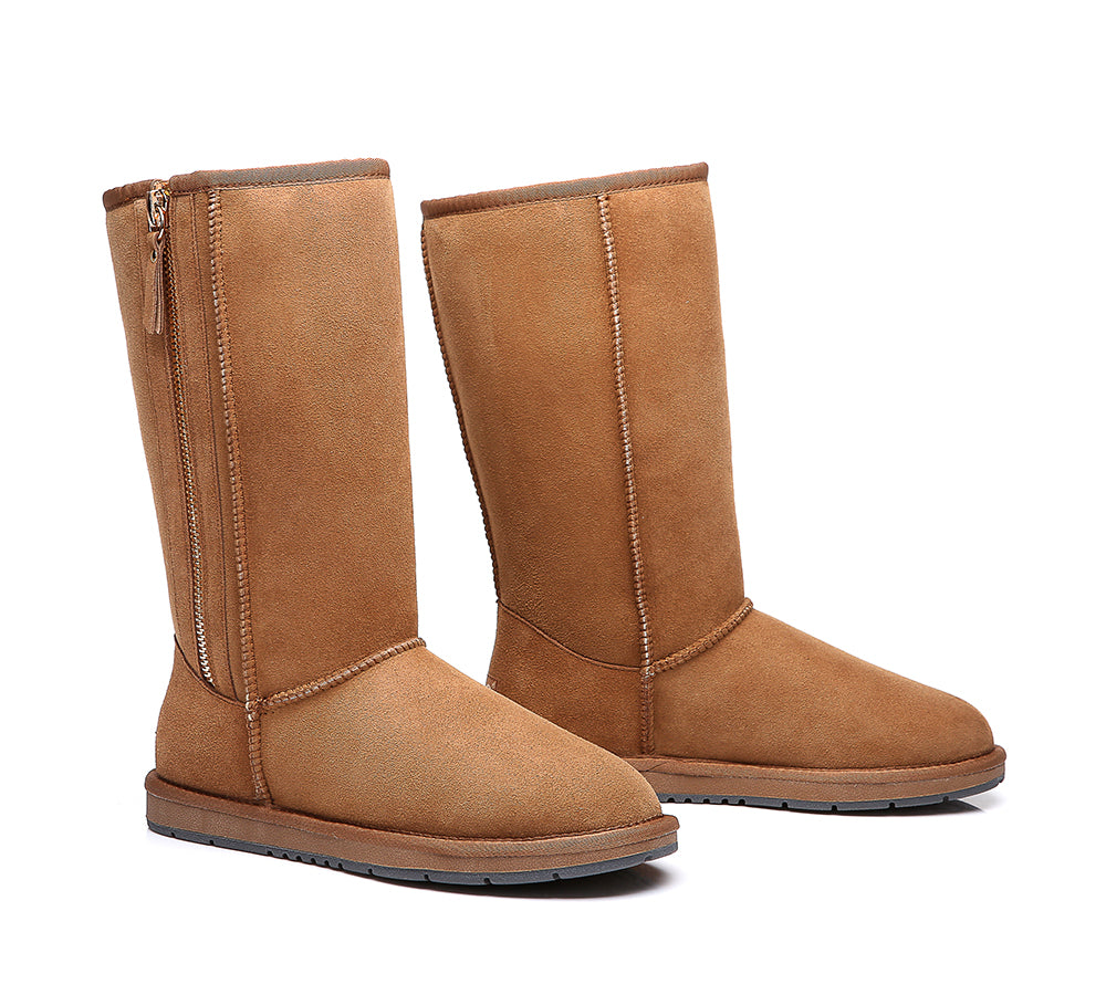 UGG Boots - UGG Boots Australia Premium Double Face Sheepskin Tall Side Zip