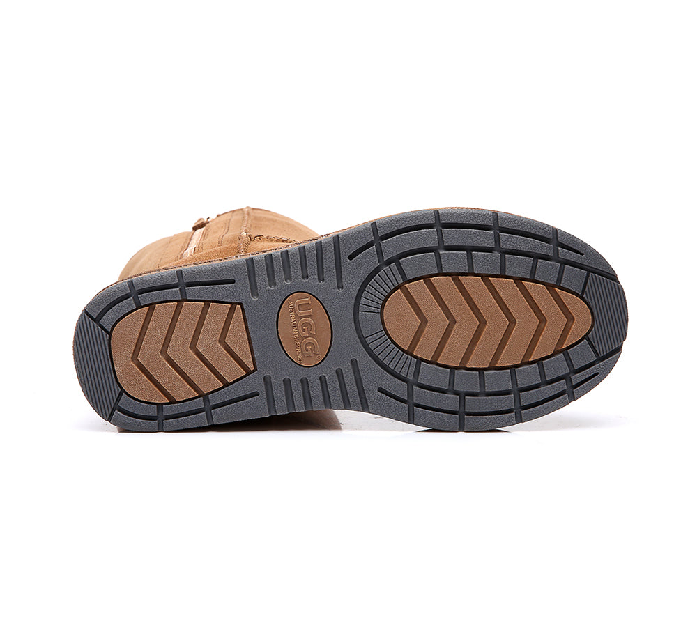 UGG Boots - UGG Boots Australia Premium Double Face Sheepskin Tall Side Zip