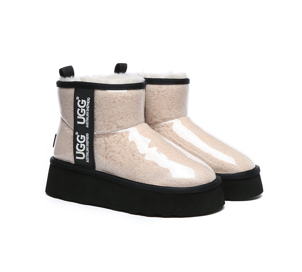Ugg Boots Clear Waterproof And Shearling Women Coated Classic