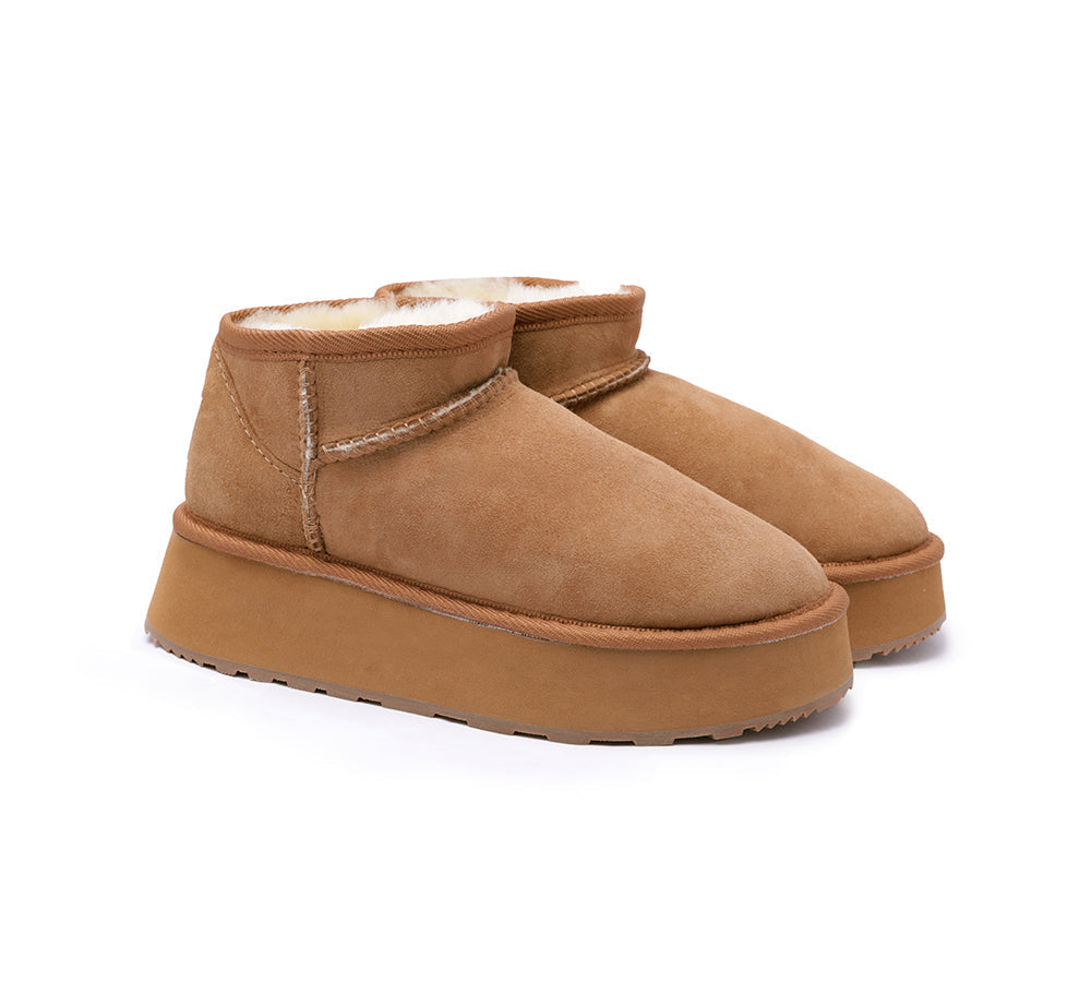 UGG Boots - Urban UGG® Australian Made Sheepskin Wool Ankle Boots Ultra Mini Platform